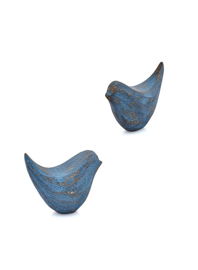 BHAVATU Statues Acacia Wood Bird Figurines | Rustic Farmhouse Decor, Office Accent Elegant Woodland Home Accent Tabletop Decor & Gift (4.5" x 2" x 2.5") - Image 5